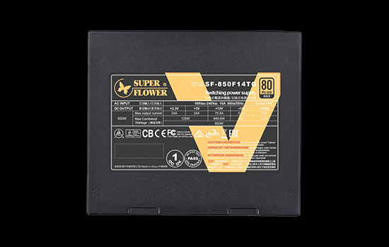 Fonte Super Flower LEADEX III 750W, 80 Plus Gold, PFC Ativo, SF-750F14HG